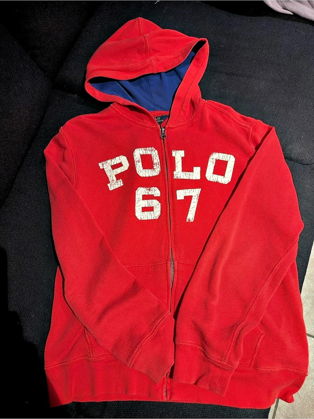 Polo Ralph Lauren Polo 67 Graphic Zip Hoodie Red & Blue